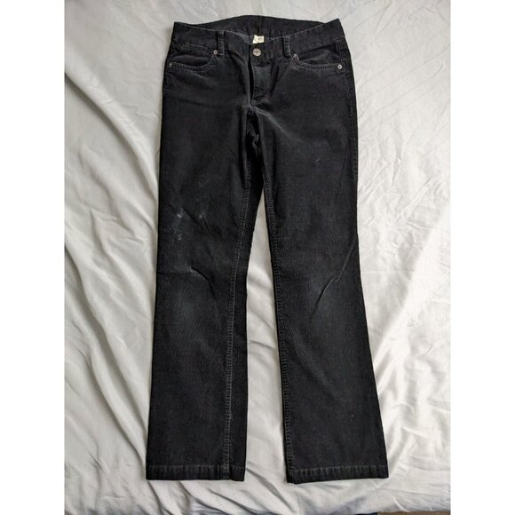 J.Crew Pants Black Corduroy Chino Cotton Bootcut Mid Rise Womens Size 8 - Picture 1 of 12